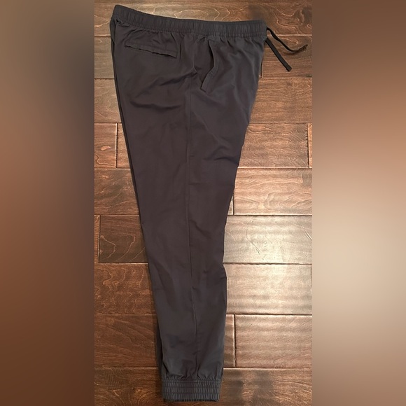 Vintage Men’s Nike Black Jogger Woven Nylon Embroidered Swoosh Logo Pants XL - Picture 9 of 15